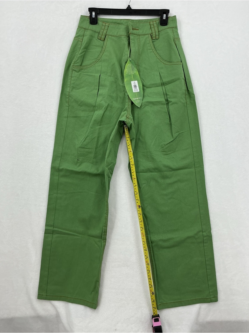 FARM Rio Green Wide Leg Pants - Picture 6 of 9